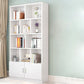Closed Wooden Bookcase Modern Home Living Room Cabinet Bookshelf
