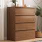 Coffre vertical contemporain en bois avec tiroirs pour la maison/bureau