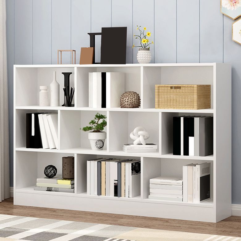 Wood Standard Bookshelf Contemporary Style Bookcase for Living Room Clearhalo 'Bookcases' 'furn' 'furn_bookcases' 'Furniture' 'furniture_bookcases' 'Office Furniture' 1200x1200_2fda6e6c-782e-4b05-a4ef-10ecaeb37a9f