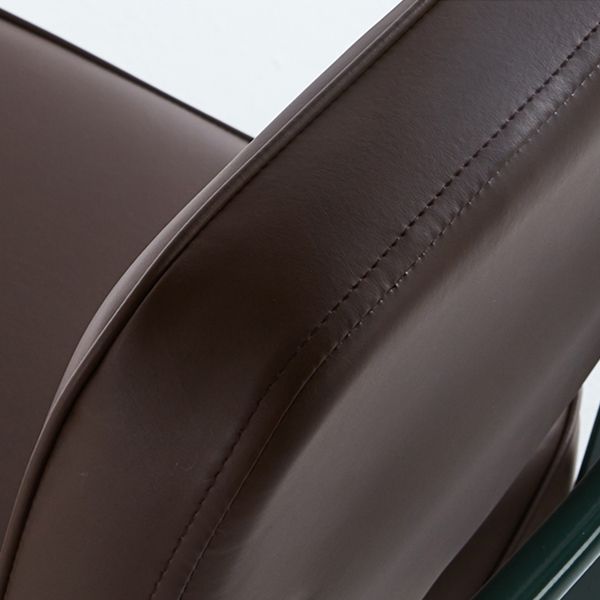 Scandinavian Home Arm Chair Open Back Metal Upholstered Dining Room Chair Clearhalo ' kitchen&dining_furn' 'Dining Chairs' 'Dining Tables & Seating' 'dining_chair' 'Furniture' 'furniture_dining_chair' 'Kitchen & Dining Furniture' 'kitchen' 1200x1200_2fdc59bc-6bc1-4971-84bb-5c5bf7eefa78