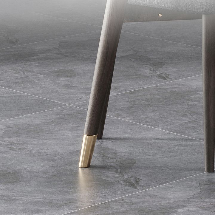 Modern Sintered Stone Top Kitchen Dining Table Rectangle Gray Dining Table with 4 Legs Base Clearhalo ' dining_table' 'Dining Tables & Seating' 'Dining Tables' 'furn' 'furn_dining_table' 'Furniture' 'furniture_dining_table' 'Kitchen & Dining Furniture' 'kitchen&dining_furn' 'kitchen' 'kitchen_dining_table' 1200x1200_2fdd4632-a58c-49f1-a884-6aa394b4d04d