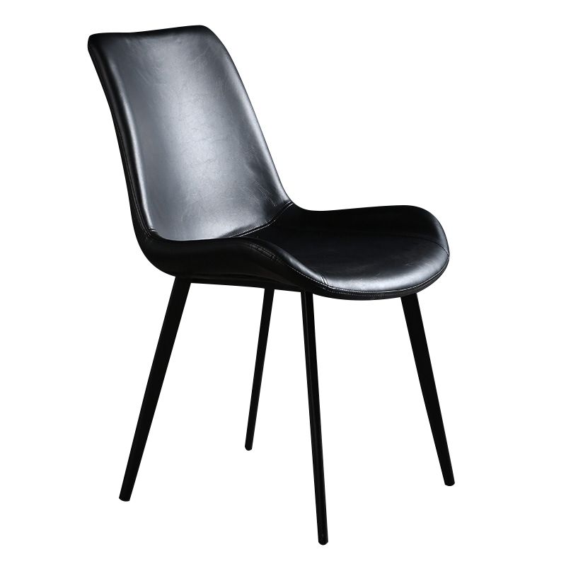 Metal Industrial Dining Kitchen Room Chair Solid Back Side Chair Clearhalo ' kitchen&dining_furn' 'Dining Chairs' 'Dining Tables & Seating' 'dining_chair' 'furn' 'furn_dining_chair' 'Furniture' 'furniture_dining_chair' 'Kitchen & Dining Furniture' 'kitchen' 1200x1200_2fdfa483-34e6-404d-bb08-b67b1fa072a4