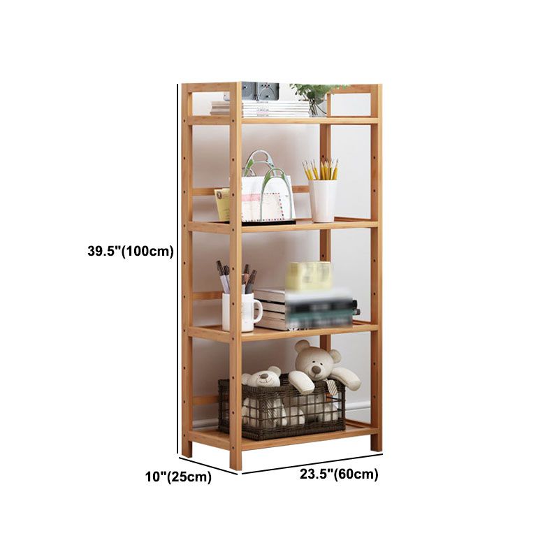 3/4/5-Shelf Manufactured Bookshelf Wood Etagere Natural Scandinavian Vertical Bookcase Clearhalo 'Bookcases' 'furn' 'furn_bookcases' 'Furniture' 'furniture_bookcases' 'Office Furniture' 1200x1200_2fe0a73a-df1f-458c-a186-cd9fc39dc3ec