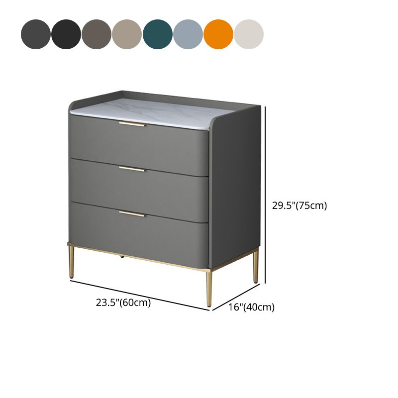 23,62 "h x 15,74" l contemporanea accento di legno con cassetti