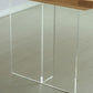 Acrylic Base Dinner Room Kitchen Table Modern Rectangle Natural Dining Table