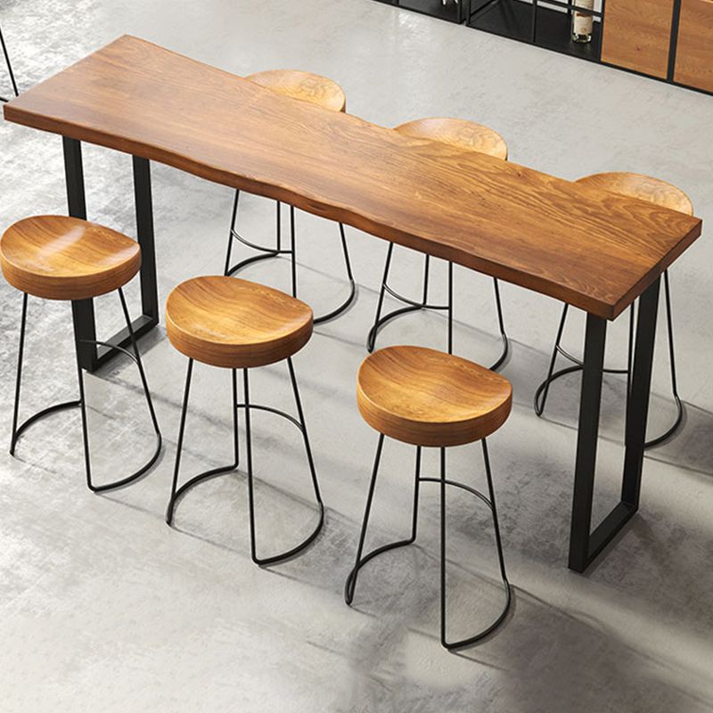 Ensemble de Table de Bar de Style industriel, 1/2/5/7 pièces, Table de Bar rectangulaire avec tabourets hauts