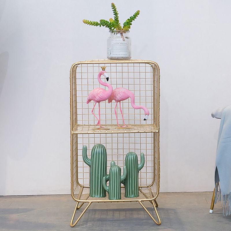 Metal Ladder Shelf Bookcase Glam Vertical Closed Back Book Shelf Clearhalo 'Bookcases' 'furn' 'furn_bookcases' 'Furniture' 'Office Furniture' 1200x1200_2fe892ad-a365-4994-be52-5e3ecae91c1c