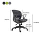 Contemporary Arm Chair Fixed Arms Adjustable Seat Height Swivel Conference Chair Clearhalo 'furn' 'furn_office_chair' 'Furniture' 'Office Chairs' 'Office Furniture' 'office_chair' 1200x1200_2fe930ec-b8df-4b6e-b5e1-dadff6b2a518