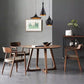 Sala de estar Mesa de comedor de madera de estilo simple Mesa de comedor redonda