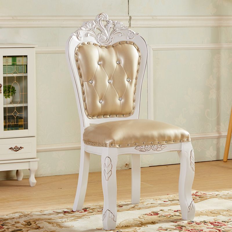 Upholstered European Style Restaurant Side Chair Open White Dining Chair Clearhalo ' kitchen&dining_furn' 'Dining Chairs' 'Dining Tables & Seating' 'dining_chair' 'furn' 'furn_dining_chair' 'Furniture' 'furniture_dining_chair' 'Kitchen & Dining Furniture' 'kitchen' 1200x1200_2fed834c-ee44-4f33-85ff-555444364aa0