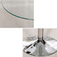 Modern Style Glass Kitchen Dining Room Table Round Table with Tulip Base Clearhalo ' dining_table' 'Dining Tables & Seating' 'Dining Tables' 'furn' 'furn_dining_table' 'Furniture' 'furniture_dining_table' 'Kitchen & Dining Furniture' 'kitchen&dining_furn' 'kitchen' 'kitchen_dining_table' 1200x1200_2feda7be-f061-4737-8d00-d0c34727fb61