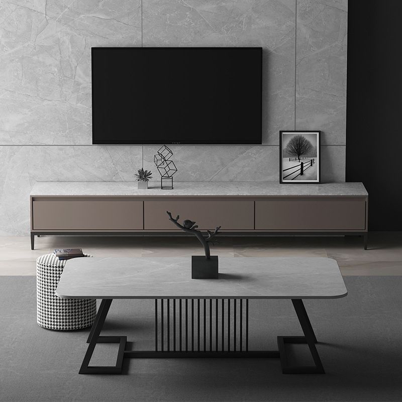 Tavolino rettangolare da caffè da caffè moderno per soggiorno