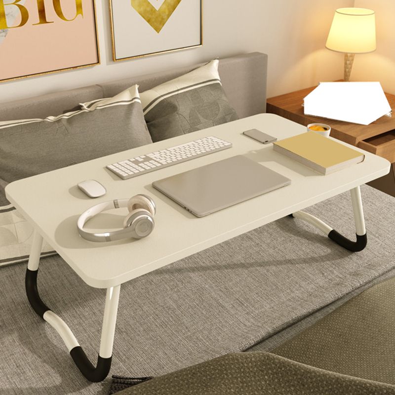 Table d'ordinateur portable de bureau de forme rectangulaire Bureau d'écriture en bois en blanc / noir / naturel