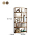 Contemporary Brown Etagere Libro scaffale aperto libreria verticale con cassetti