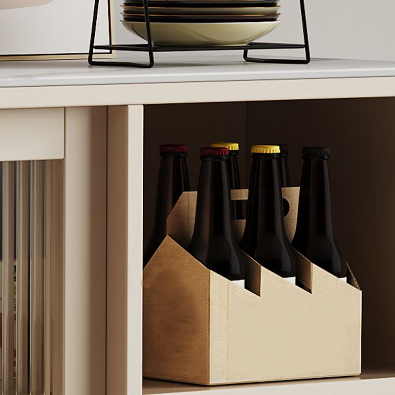 Zeitgenössische einstellbare Regale Sideboard Open Storage Server mit Glastüren