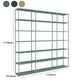 9.8" W Modern Open Storage Bookcase Metal Bookshelf with Shelves