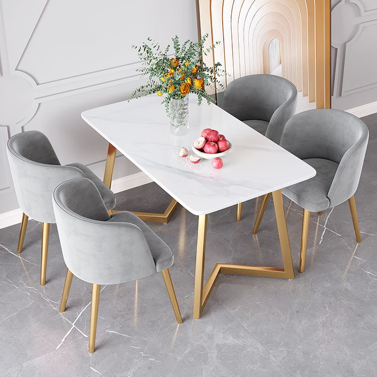Stone Top Double Pedestal Table Traditional Luxury Rectangle White Dining Table Clearhalo 'Dining Tables & Seating' 'Dining Tables' 'dining_table' 'furn' 'furn_dining_table' 'Furniture' 'furniture_dining_table' 'Kitchen & Dining Furniture' 1200x1200_2ff0f633-8dec-4f73-a9dc-93079d5a6d9b