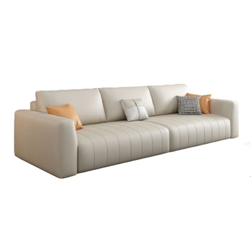 Standard Contemporary Square Arm Faux Leather Stain Resistant Sofa Couch Clearhalo 'furn' 'furn_sofas' 'Furniture' 'furniture_sofas' 'Living Room Furniture' 'Sofa' 'sofas' 1200x1200_2ff19617-2f46-460c-86f1-917751ed1786
