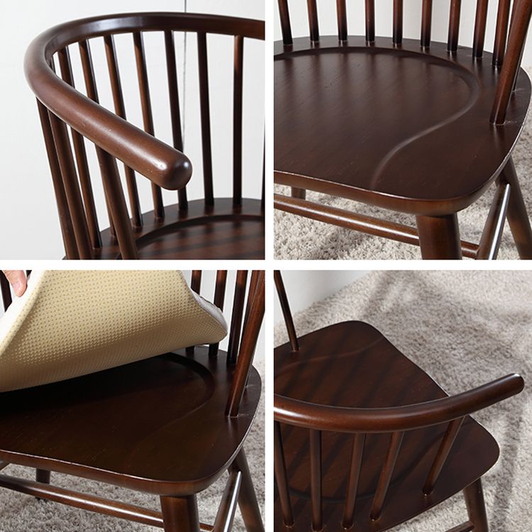 Contemporary Restaurant Dining Arm Chair Wood Windsor Back Dining Chair Clearhalo ' kitchen&dining_furn' 'Dining Chairs' 'Dining Tables & Seating' 'dining_chair' 'furn' 'furn_dining_chair' 'Furniture' 'furniture_dining_chair' 'Kitchen & Dining Furniture' 'kitchen' 1200x1200_2ff1f8e2-d2d4-4af7-b17c-52ab35add9b1