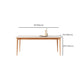 Mid-Century Dining Room Table Rectangle Stone Dinette Table in White