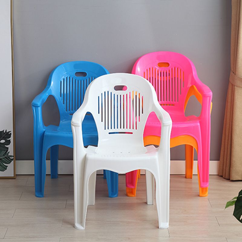Modern Plastic Dining Room Chair Stacking Dining Arm Chair for Restaurant Clearhalo ' kitchen&dining_furn' 'Dining Chairs' 'Dining Tables & Seating' 'dining_chair' 'furn' 'furn_dining_chair' 'Furniture' 'furniture_dining_chair' 'Kitchen & Dining Furniture' 'kitchen' 1200x1200_2ff26db2-53a9-47e7-bed1-fa87e4a10fd8