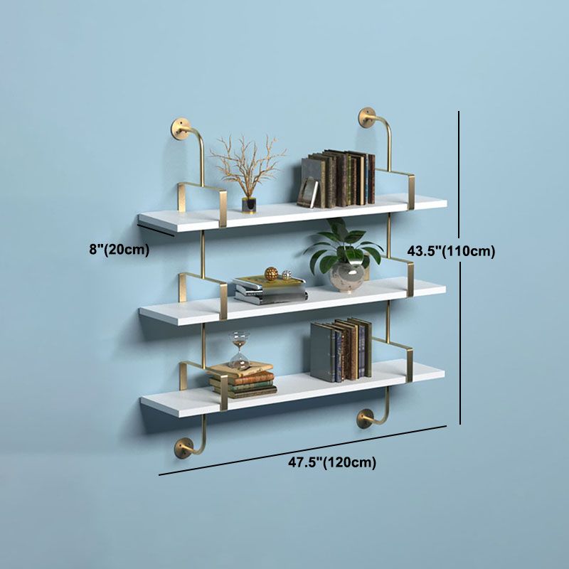 7.87"W Bookshelf Glam Style Wall Mounted Solid Wood Bookcase for Office Study Room Clearhalo 'Bookcases' 'furn' 'furn_bookcases' 'Furniture' 'furniture_bookcases' 'kitchen' 'kitchen_bookcases' 'Living Room Furniture' 'Office Furniture' 1200x1200_2ff27982-7037-4e38-8909-ccc5cca75222