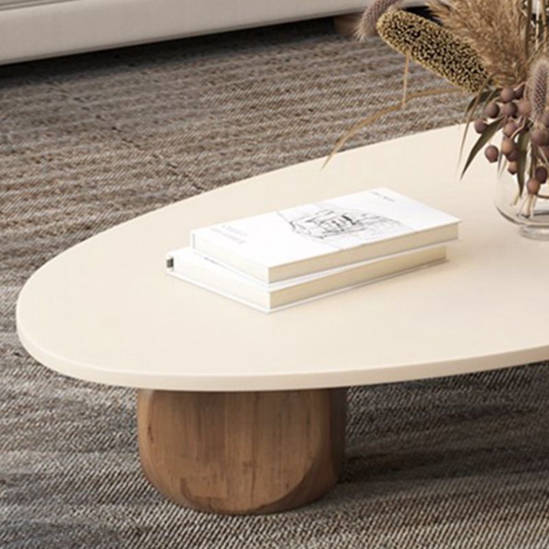 Scandinavian Style Coffee Table 3 Legs Wooden Coffee Table in White Clearhalo 'Coffee & Accent Tables' 'Coffee Tables' 'coffee_tables' 'furn' 'furn_coffee_tables' 'Furniture' 'Living Room Furniture' 1200x1200_2ff2e923-d8d3-4566-be80-a17124981685