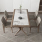 Modern Rectangular Stone Top Dining Table with Solid Wood Legs for Living Room Clearhalo 'Dining Tables & Seating' 'Dining Tables' 'dining_table' 'furn' 'furn_dining_table' 'Furniture' 'Kitchen & Dining Furniture' 1200x1200_2ff37c7b-3696-4ea7-a806-d57b69fde94c