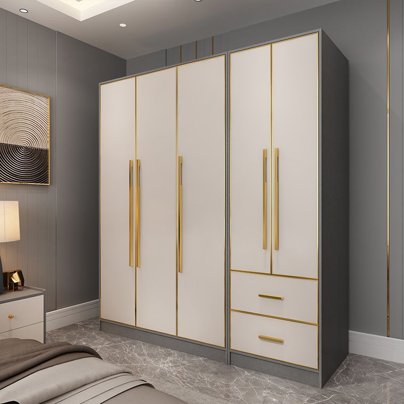 Wooden Wardrobe Cabinet with Soft Close Doors Hinged Wardrobe Armoire Clearhalo 'Armoires & Wardrobes' 'armoires_wardrobes' 'Bedroom Furniture' 'furn' 'furn_armoires_wardrobes' 'Furniture' 1200x1200_2ff47664-65c1-473e-94e3-abb628c350ca