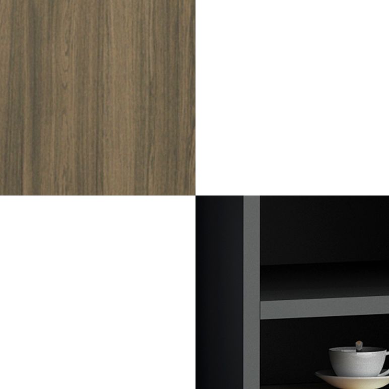 Archivo de madera de ingeniería vertical Archivo de almacenamiento contemporáneo de almacenamiento