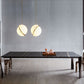 Rectangular Black Stone Table Top Dining Table with 4 Foot Metal Base Clearhalo 'Dining Tables & Seating' 'Dining Tables' 'dining_table' 'furn' 'furn_dining_table' 'Furniture' 'Kitchen & Dining Furniture' 1200x1200_2ff675c1-625a-454f-9659-ed9e1e5fb4f1