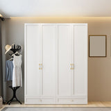 Witte garderobe kast gemeten houten garderobe armoire met lade