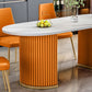 Contemporary Oval Dining Table Sintered Stone Dining Table with Double Pedestal Clearhalo ' dining_table' 'Dining Tables & Seating' 'Dining Tables' 'furn' 'furn_dining_table' 'Furniture' 'furniture_dining_table' 'Kitchen & Dining Furniture' 'kitchen&dining_furn' 'kitchen' 'kitchen_dining_table' 1200x1200_2ffce0be-ca5c-4aba-9a66-9ff875224418