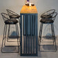 Modern Style Bar Table in Solid Wood and Metal Brown Balcony Bar Table Clearhalo 'Bar Furniture' 'Bar Tables' 'bar_tables' 'furn' 'furn_bar_tables' 'Furniture' 'furniture_bar_tables' 'Kitchen & Dining Furniture' 1200x1200_2ffdbac3-874c-41ea-b3ee-05c76a33263f