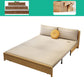 31.5" Linen Blend Armless Sleeper Scandinavian Styled Sleeper Sofa Bed