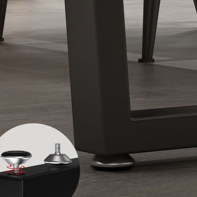 Industrial Style Solid Wood Dining Table Brown Rectangle Sled Base Table for Dinning Room Clearhalo ' dining_table' 'Dining Tables & Seating' 'Dining Tables' 'furn' 'furn_dining_table' 'Furniture' 'furniture_dining_table' 'Kitchen & Dining Furniture' 'kitchen&dining_furn' 'kitchen' 'kitchen_dining_table' 1200x1200_2fff090a-a3e2-47ea-b7bb-74f3e70d6b70