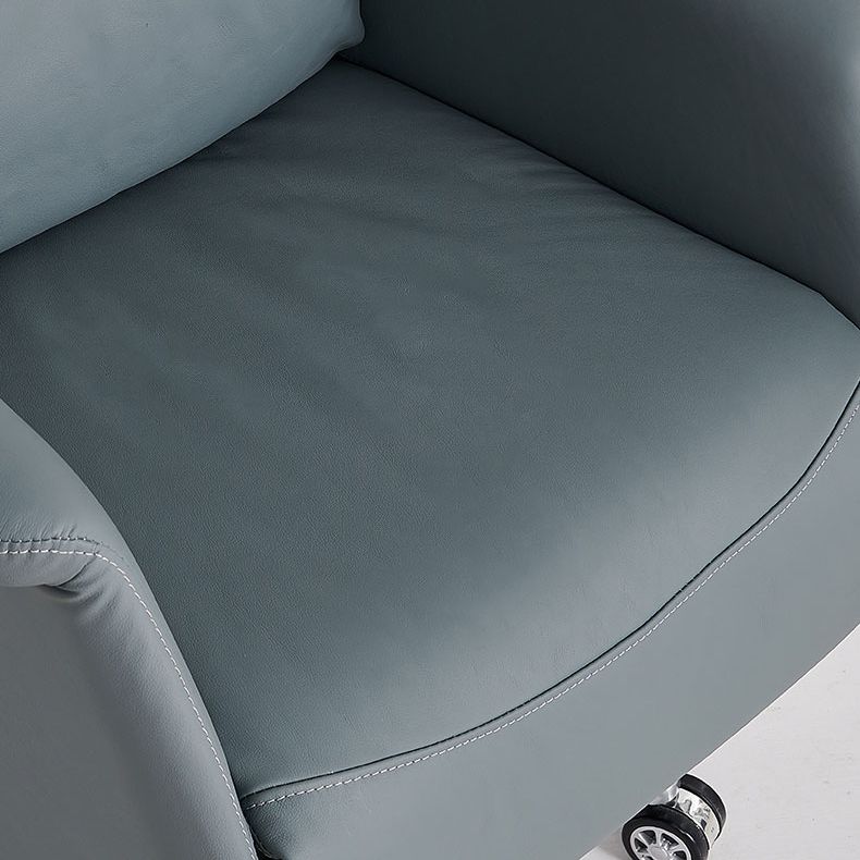 Moderner armloser Bürostuhl Lederverstellbarer Sitzhöhe Ergonomischer Schreibtischstuhl