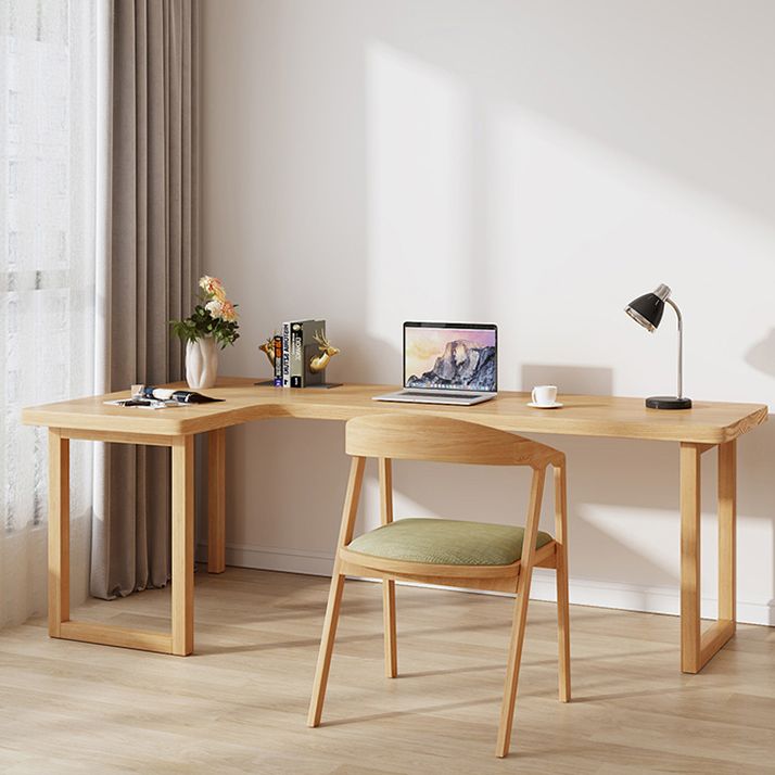 MODERNA DESCA DI SCRITTURA IN LEGNO STRASSIONE BASE SCHEDA NATURALE OFFICI