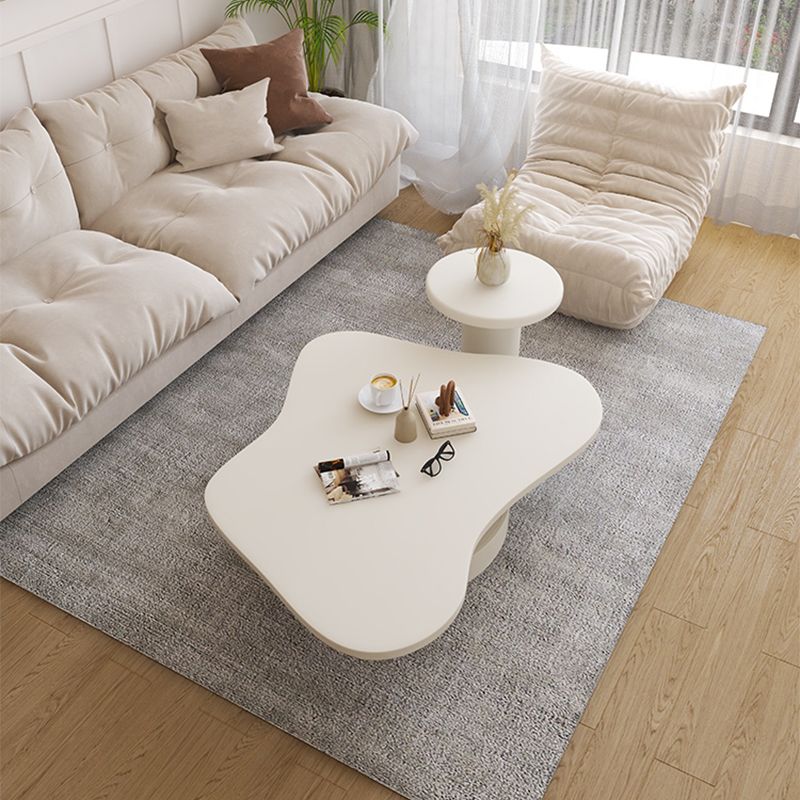 13"H Contemporary Coffee Table White Coffee Cocktail Table with Drawer Clearhalo 'Coffee & Accent Tables' 'Coffee Tables' 'coffee_tables' 'furn' 'furn_coffee_tables' 'Furniture' 'Living Room Furniture' 1200x1200_3001659c-8f9e-4cb3-a6a8-0afe19929408