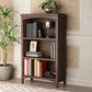 Contemporary Vertical Standard Bookcase Wooden Closed Back Bookcase Clearhalo 'Bookcases' 'furn' 'furn_bookcases' 'Furniture' 'furniture_bookcases' 'Office Furniture' 1200x1200_3004fb0a-2a33-42e6-8f5c-e81a78b9d1c3