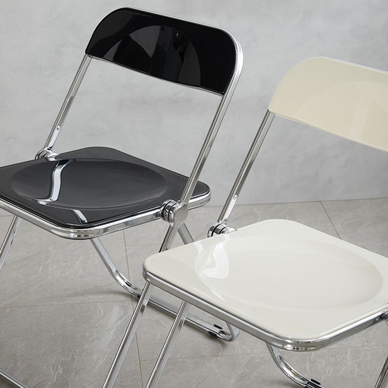 Contemporary Style Dining Chairs Armless Side Open Back Chairs with Metal Legs for Kitchen Clearhalo ' kitchen&dining_furn' 'Dining Chairs' 'Dining Tables & Seating' 'dining_chair' 'furn' 'furn_dining_chair' 'Furniture' 'furniture_dining_chair' 'Kitchen & Dining Furniture' 'kitchen' 1200x1200_3007b360-f929-4ae2-9585-d8c4e2b532d7