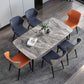Sintered Stone Dining Table Simplicity Style 4 Legs Carbon Steel Base Rectangle Table for Home Clearhalo ' dining_table' 'Dining Tables & Seating' 'Dining Tables' 'furn' 'furn_dining_table' 'Furniture' 'furniture_dining_table' 'Kitchen & Dining Furniture' 'kitchen&dining_furn' 'kitchen' 'kitchen_dining_table' 1200x1200_3009bf5f-a9aa-486a-8773-a5ca9ec8a536