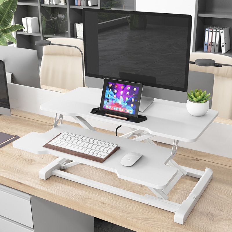 Folding Rectangular Shaped Office Laptop Table Wood in Black/White/Grey Clearhalo 'furn' 'furn_office_desk' 'Furniture' 'Office Desks' 'Office Furniture' 'office_desk' 1200x1200_300dd2c2-de0e-4580-bd18-25f0c97c6066