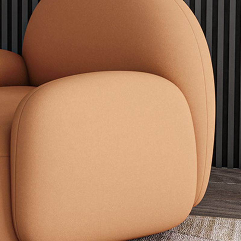 Chaise de canapé unique Scandinave Scandinave Scandinave Chaise de bras de dos fixe pour le salon