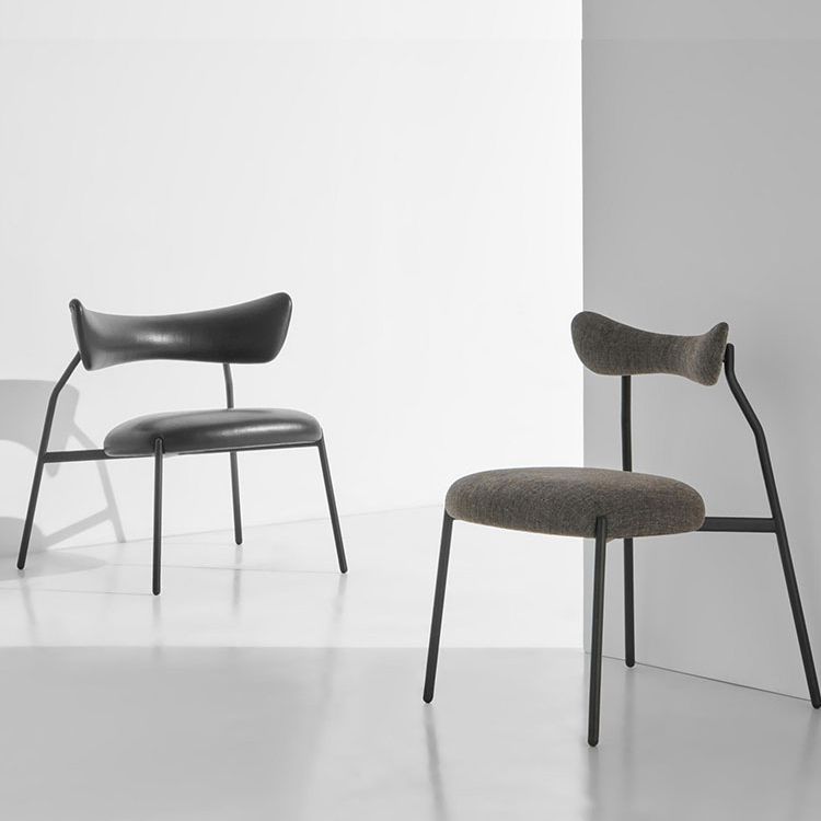 Designer Style Velvet Restaurant Dining Side Chair Open Back Dining Chair Clearhalo ' kitchen&dining_furn' 'Dining Chairs' 'Dining Tables & Seating' 'dining_chair' 'furn' 'furn_dining_chair' 'Furniture' 'furniture_dining_chair' 'Kitchen & Dining Furniture' 'kitchen' 1200x1200_3012b3cd-55de-44b5-aa99-ffde58cacda5