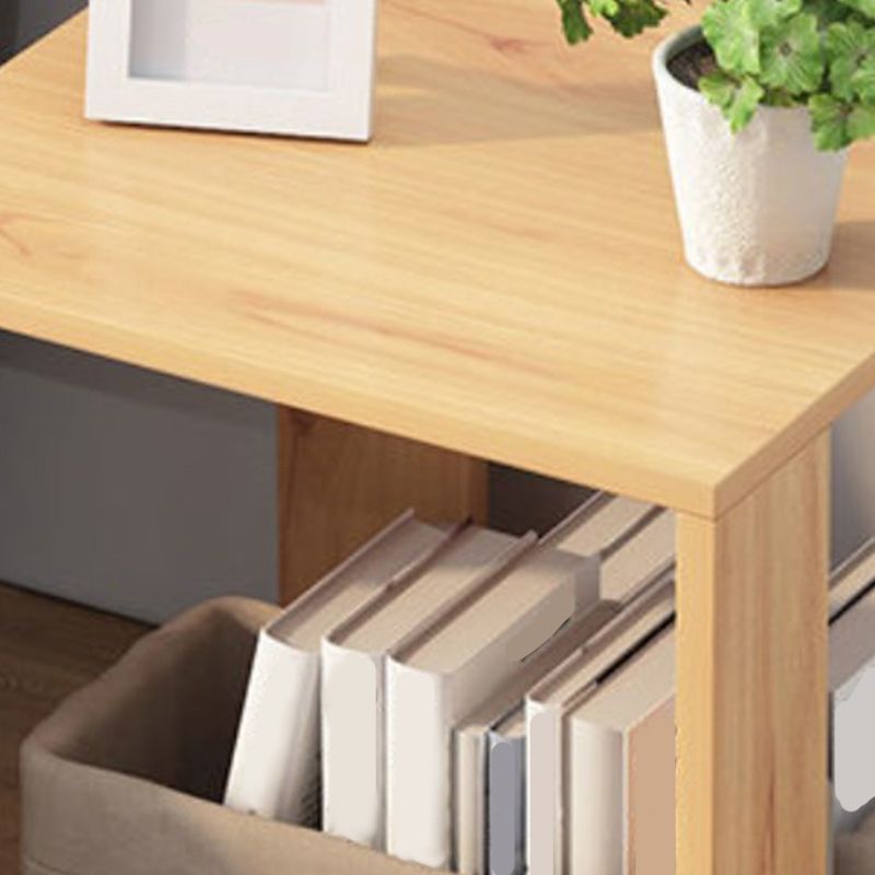 Gabinete de noche de 12 "de madera de madera moderna de 12" de ancho con estante