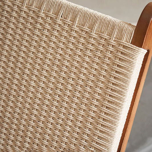 Arms Included Wood Square Arms Woven Back Lounge Accent Chair,30.70" W