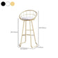 Contemporary Low Back Bar Stools Metal Barstool with Cushion for Bar Clearhalo 'Bar Furniture' 'Bar Stools' 'bar_stools' 'furn' 'furn_bar_stools' 'Furniture' 'Kitchen & Dining Furniture' 1200x1200_301889b2-cd94-4ecc-96ff-9cd1a55ac220