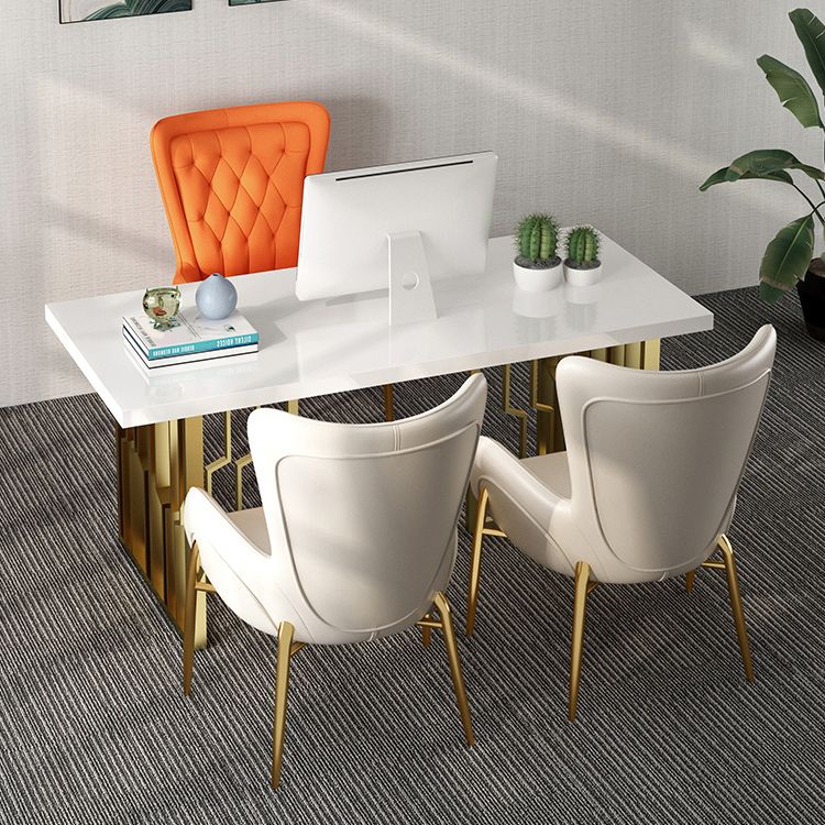 Metal Traditional Luxury Rectangle Indoor Table Sintered Stone Table for Kitchen and Dining Room Clearhalo ' dining_table' 'Dining Tables & Seating' 'Dining Tables' 'furn' 'furn_dining_table' 'Furniture' 'furniture_dining_table' 'Kitchen & Dining Furniture' 'kitchen&dining_furn' 'kitchen' 'kitchen_dining_table' 1200x1200_30195818-e728-47c2-bddc-67ef45f57a16