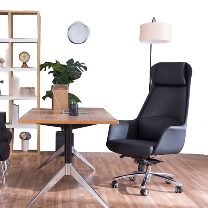 Modern Computer Task Chair Height-adjustable Office Chair with Upholstered Clearhalo 'furn' 'furn_office_chair' 'Furniture' 'furniture_office_chair' 'Office Chairs' 'Office Furniture' 'office_chair' 1200x1200_301a0e02-c480-4488-ae39-417623ae42a1